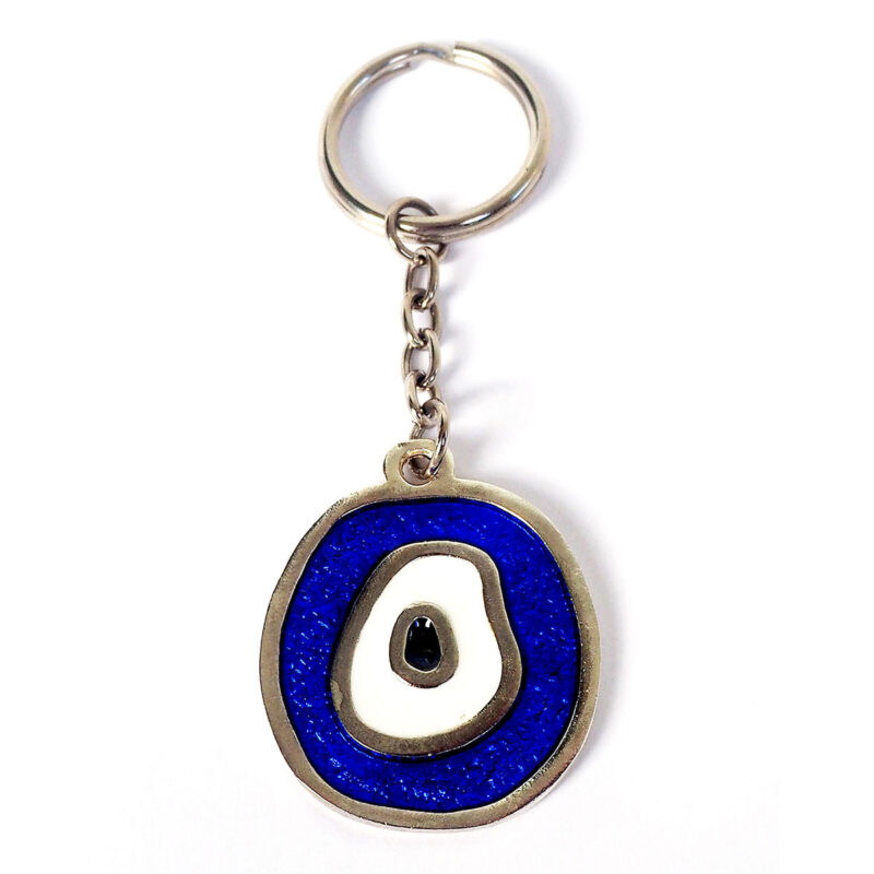 Sparkling Blue Eye Keychain