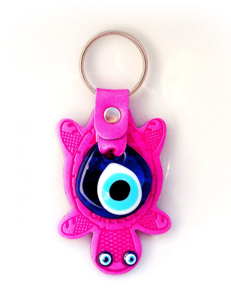 Pink Turtle Keychain